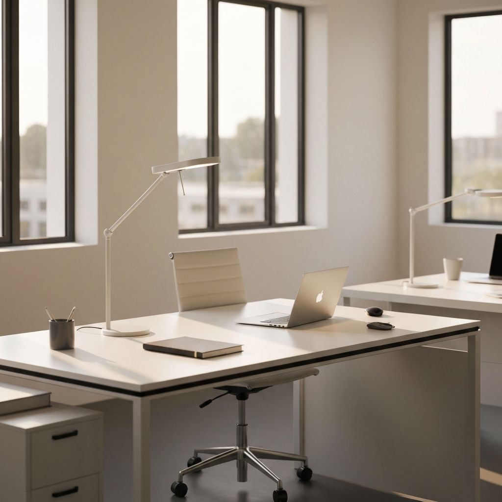 Daytime workspace with natural light and active environment